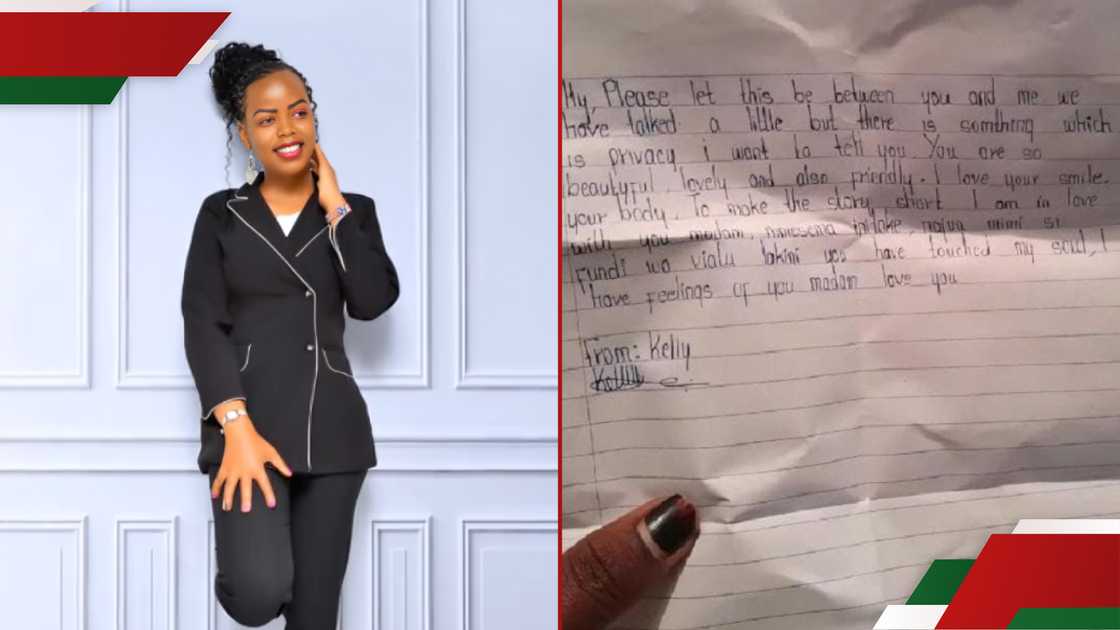 High school student pens letter to his teacher. High school student pens letter to his teacher.