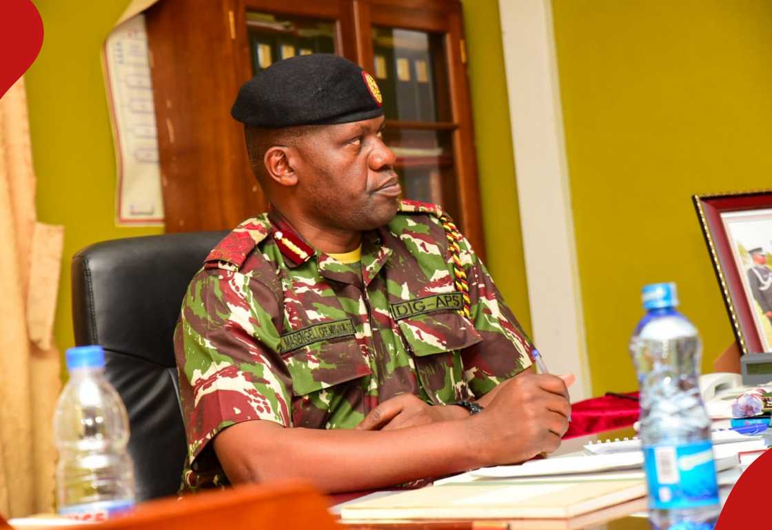 Acting IG Gilbert Masengeli in his office Acting IG Gilbert Masengeli in his office