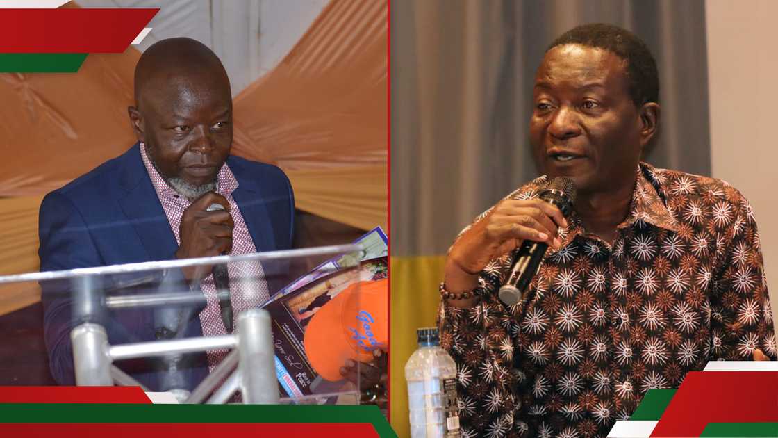 Photo collage of Philip Aroko and Charles Were Photo collage of Philip Aroko and Charles Were