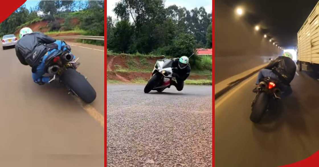 Daredevil biker. Daredevil biker.