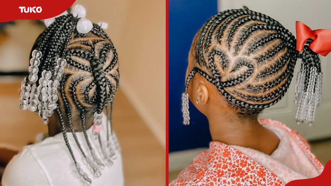 Dashing hair with transparent beads Dashing hair with transparent beads
