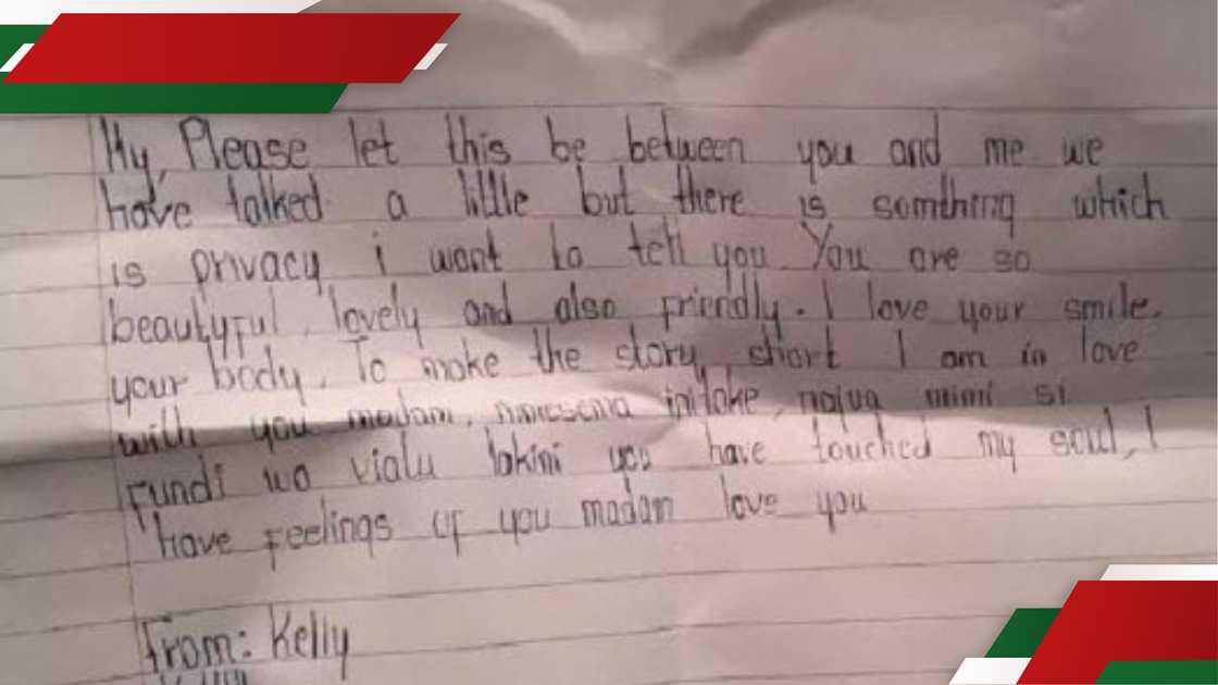 High school students pens letter to his teacher. High school students pens letter to his teacher.
