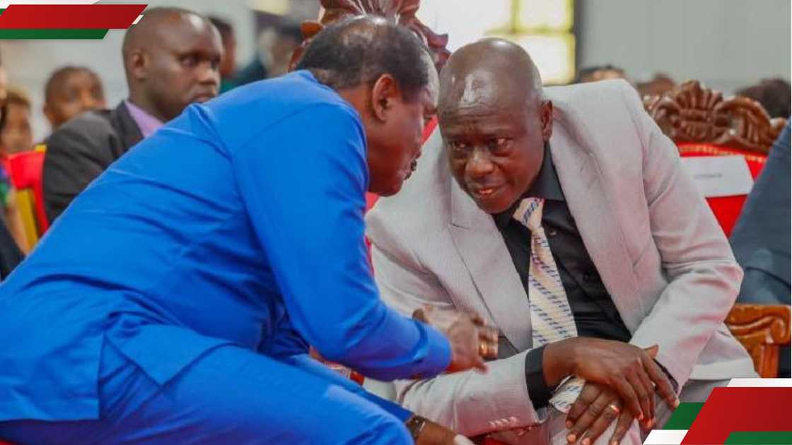 Rigathi Gachagua with Kalonzo Musyoka.