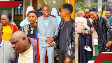 Eric Omondi meets Albert Ojwang's father, widow Nevnina amidst funds dispute