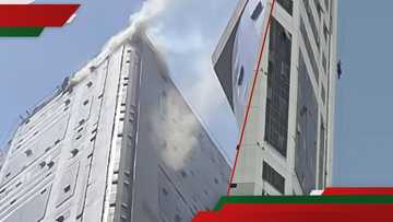 UAE: Chilling video shows man trying to escape from storey building fire using rope
