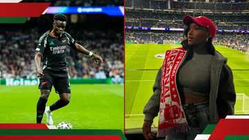 Love wins: Saka’s girlfriend Tolami Benson spotted at Bernabeu for UCL clash